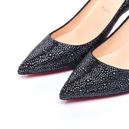 Christian Louboutin Suede Strass Kate 70 Pumps 38.5 Anthracite 6 of 12