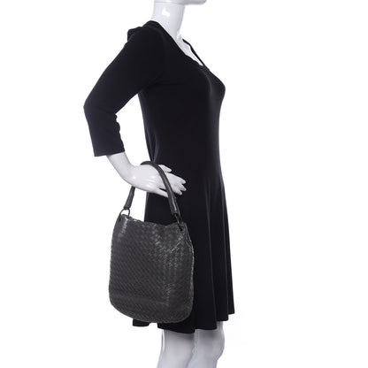 Bottega Veneta Nappa Intrecciato Bucket Bag Gray 2 of 10