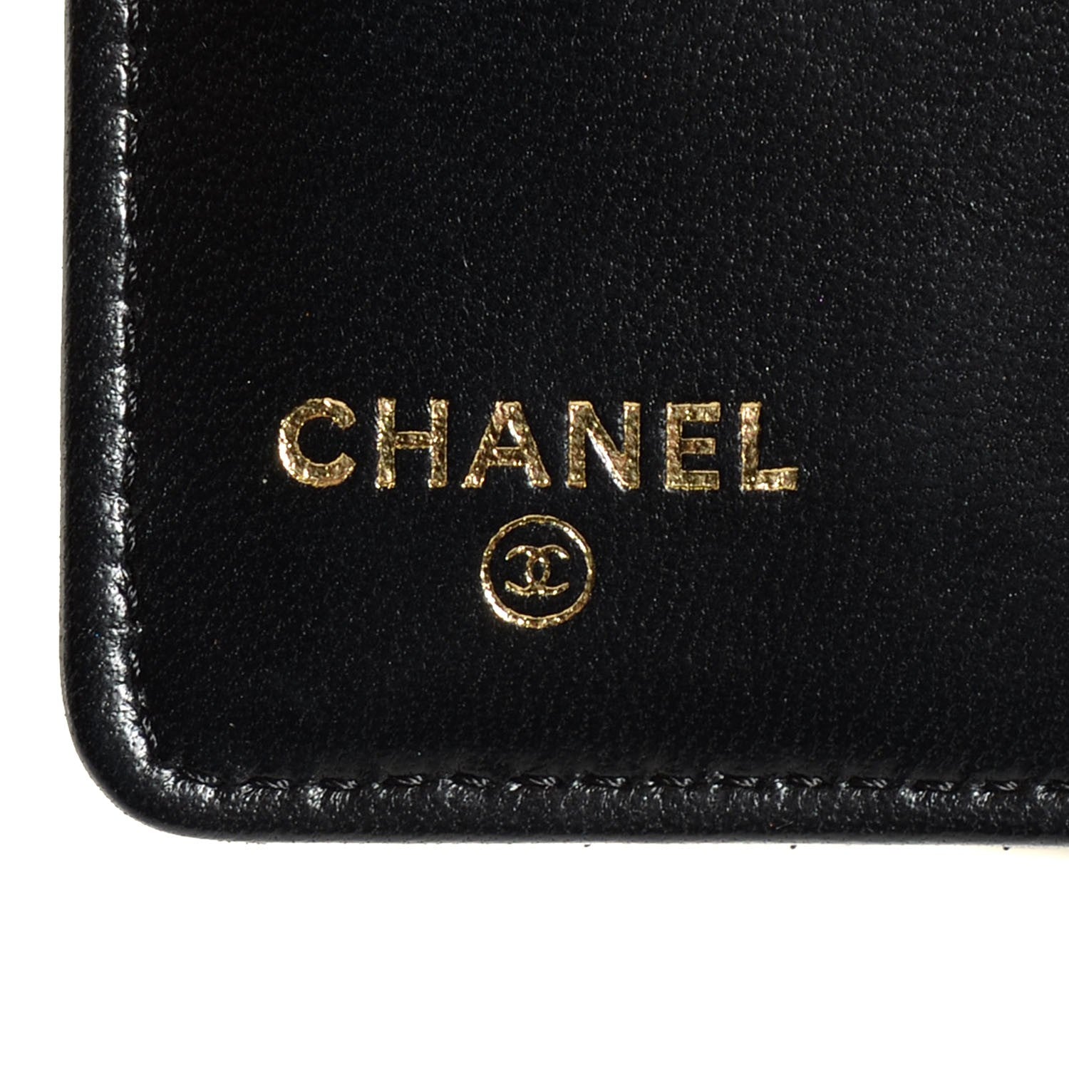 Chanel Python Yen Wallet Black Gold 7 of 9