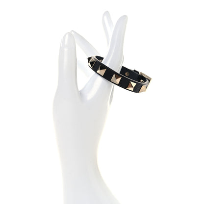 Valentino Garavani Vitello Rockstud Bracelet Black 2 of 6
