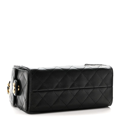 Chanel Caviar Quilted Mini Chanel 25 Handbag Black 4 of 10