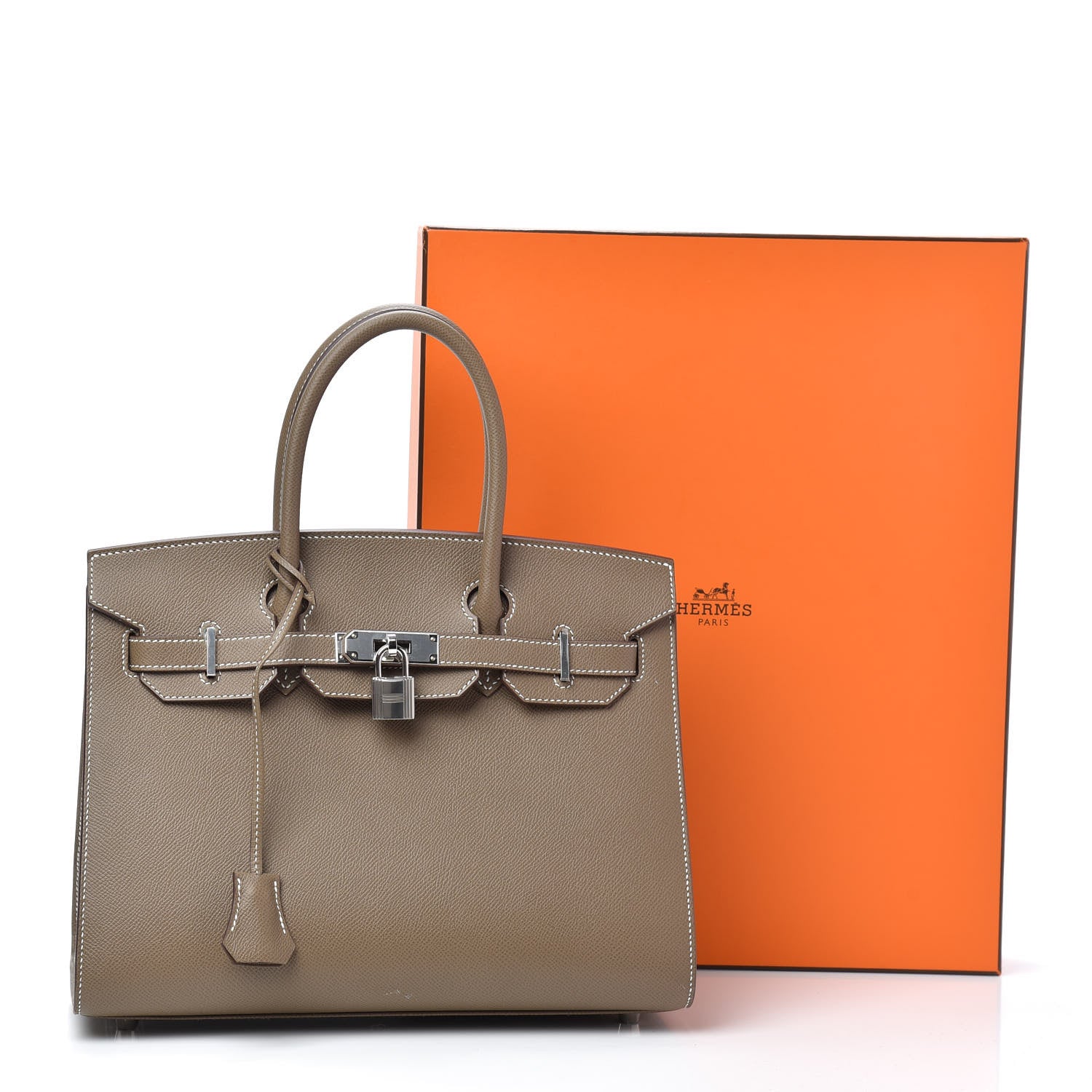 Hermes Epsom Birkin Sellier 30 Etoupe 9 of 9