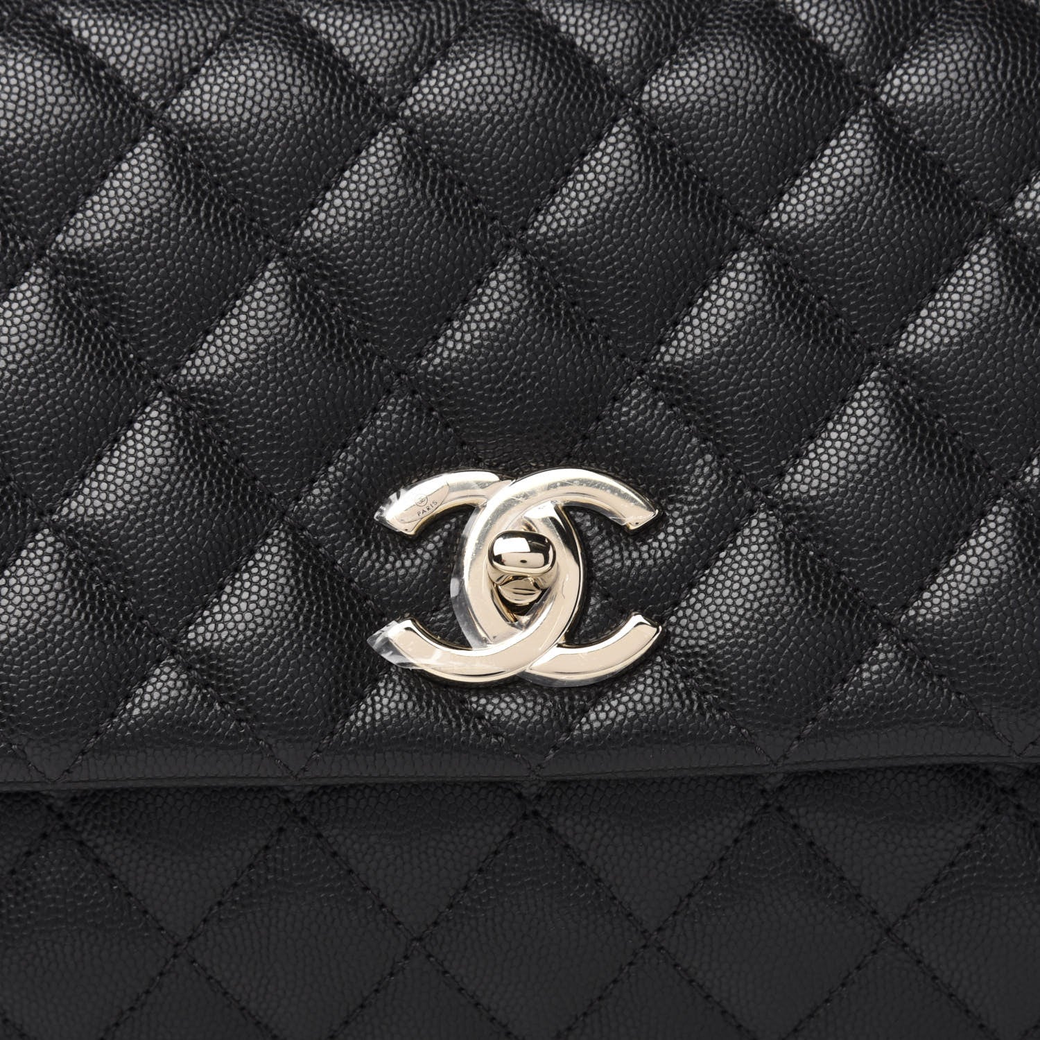 Chanel Caviar Quilted Small Coco Handle Flap Black 10 of 10
