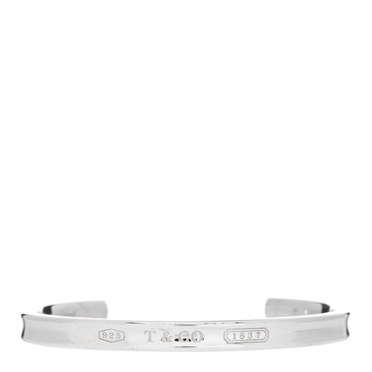 Tiffany Sterling Silver Narrow 1837 Cuff Bracelet 1 of 3