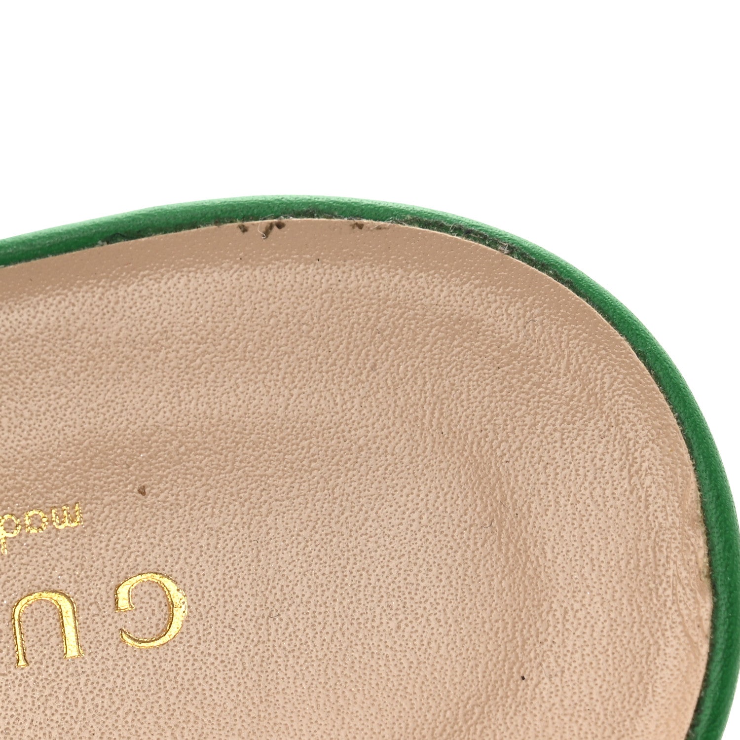 Gucci Cosmos Softy Calfskin Wooden Interlocking G Cut-Out 30/120mm Platform Sandals 37.5 New Shamrock 9 of 12