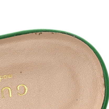 Gucci Cosmos Softy Calfskin Wooden Interlocking G Cut-Out 30/120mm Platform Sandals 37.5 New Shamrock 9 of 12