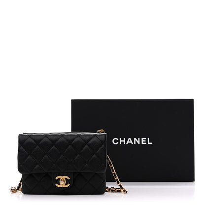 Chanel Shiny Caviar Pick Me Up Flap Belt Bag Black 12 of 12