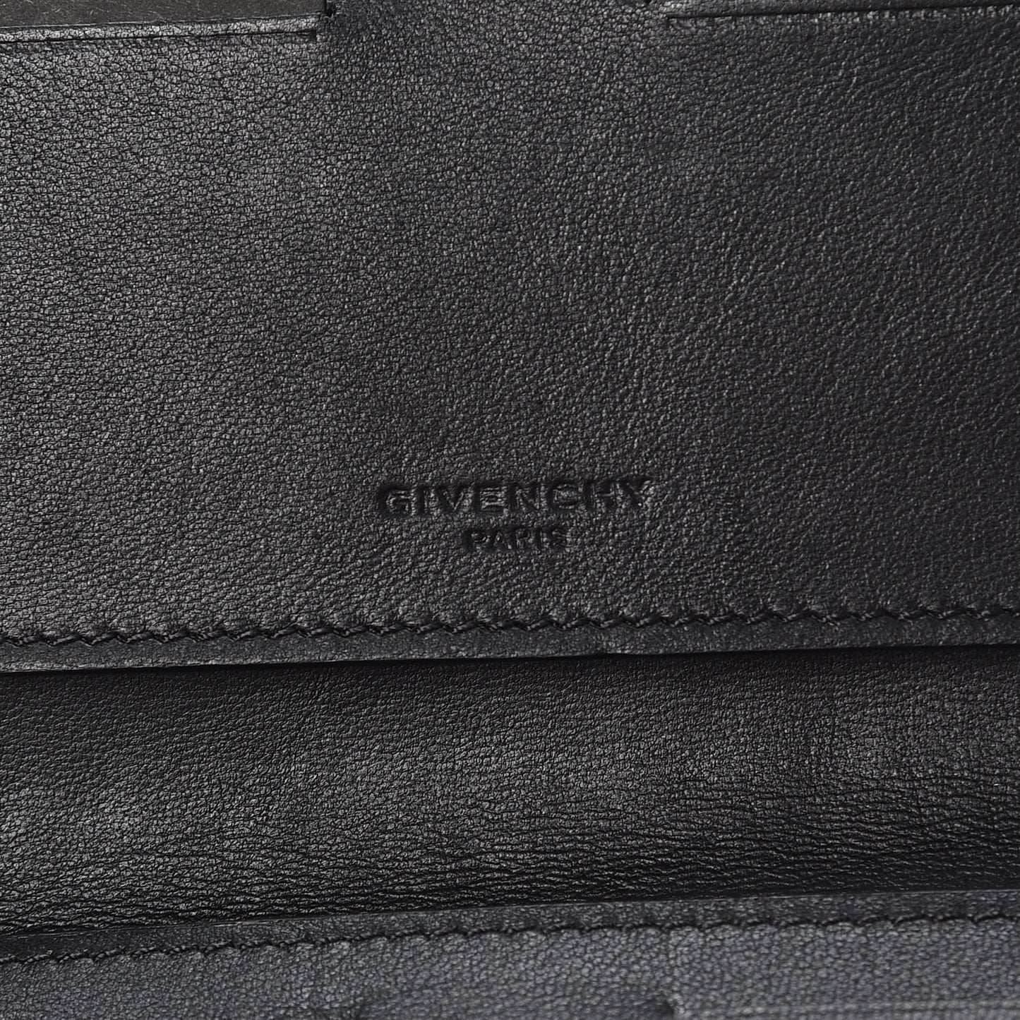 Sugar Goatskin Pandora Double Zip Wallet Black