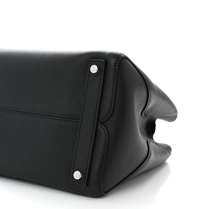 Christian Dior Supple Grained Calfskin Medium Open Bar Tote Black 10 of 11