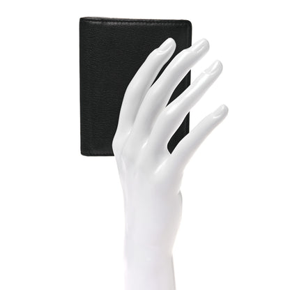 Chanel Goatskin Camellia Card Holder Wallet Black 2 of 8