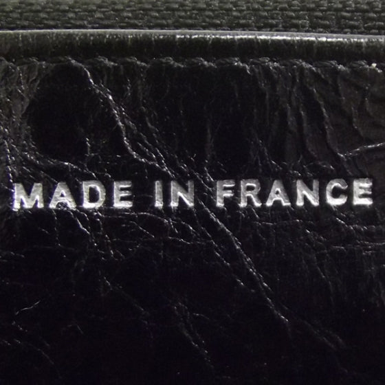 Striped Reissue Wallet On Chain Black