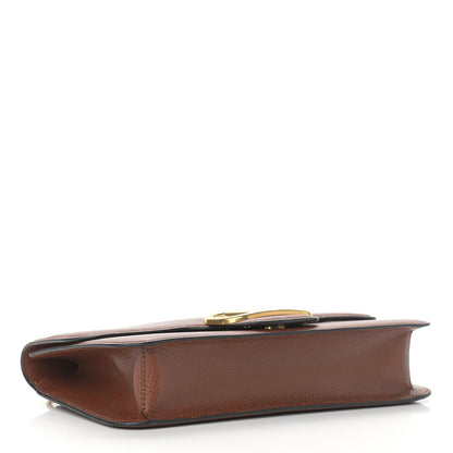 Valentino Garavani Grained Calfskin Vlogo Loco Messenger Bag Tan 4 of 10