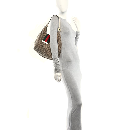 Gucci Monogram Large New Ladies Web Hobo Off White 2 of 15