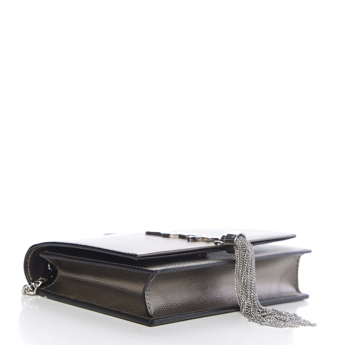 Grain De Poudre Classic Monogram Kate Tassel Chain Wallet Piombo