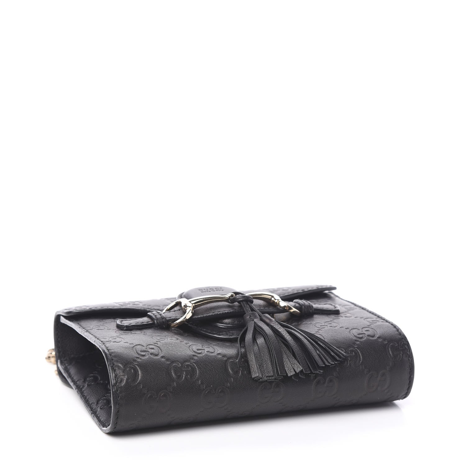 Gucci Guccissima Mini Emily Shoulder Bag Black 3 of 10