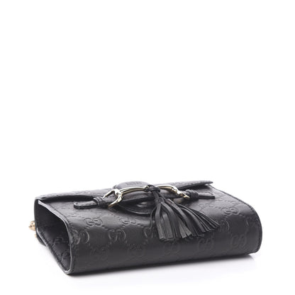 Gucci Guccissima Mini Emily Shoulder Bag Black 3 of 10