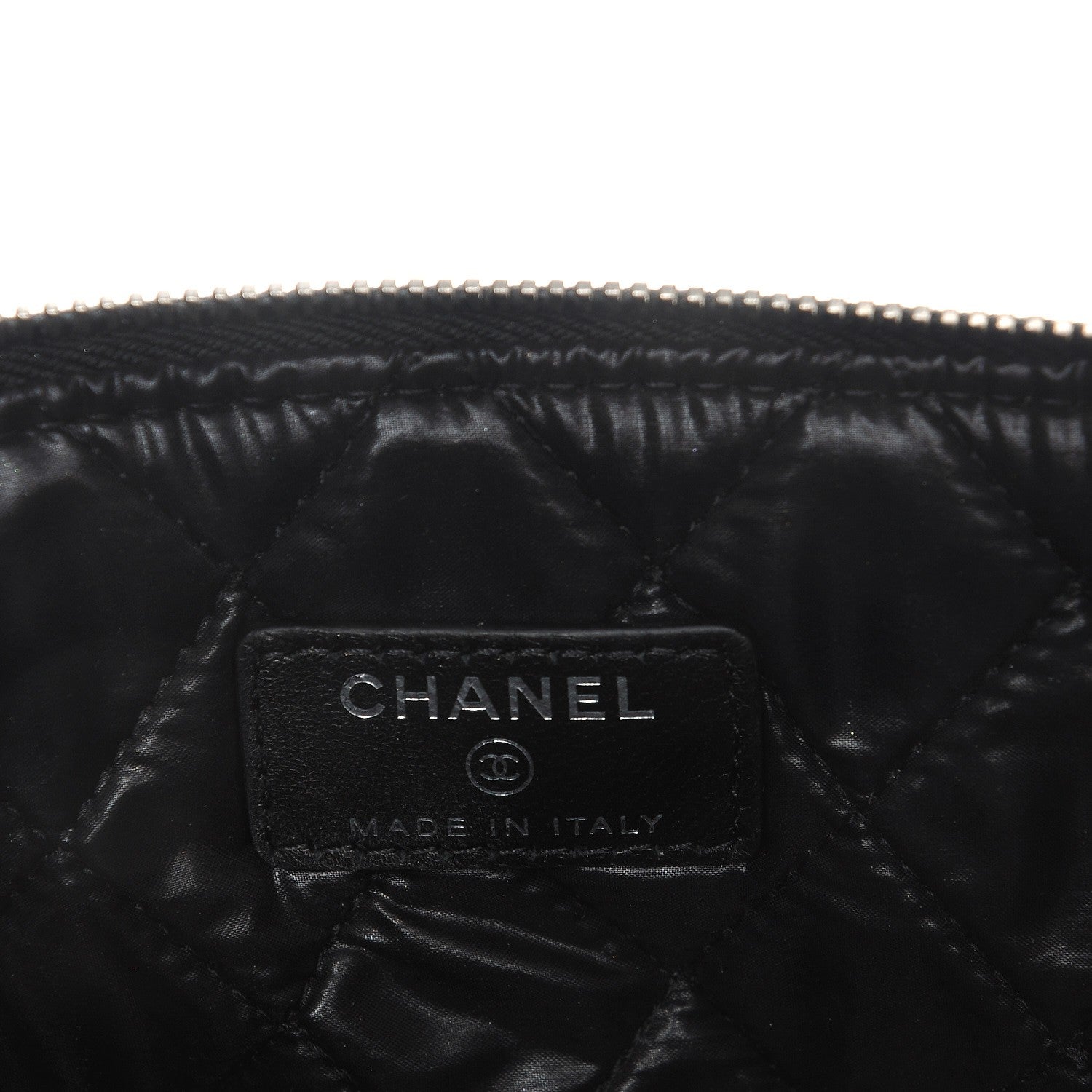Chanel Lambskin Quilted Medium Cosmetic Case Black 5 of 8