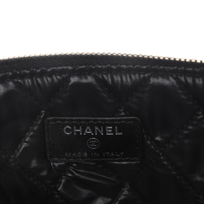 Chanel Lambskin Quilted Medium Cosmetic Case Black 5 of 8