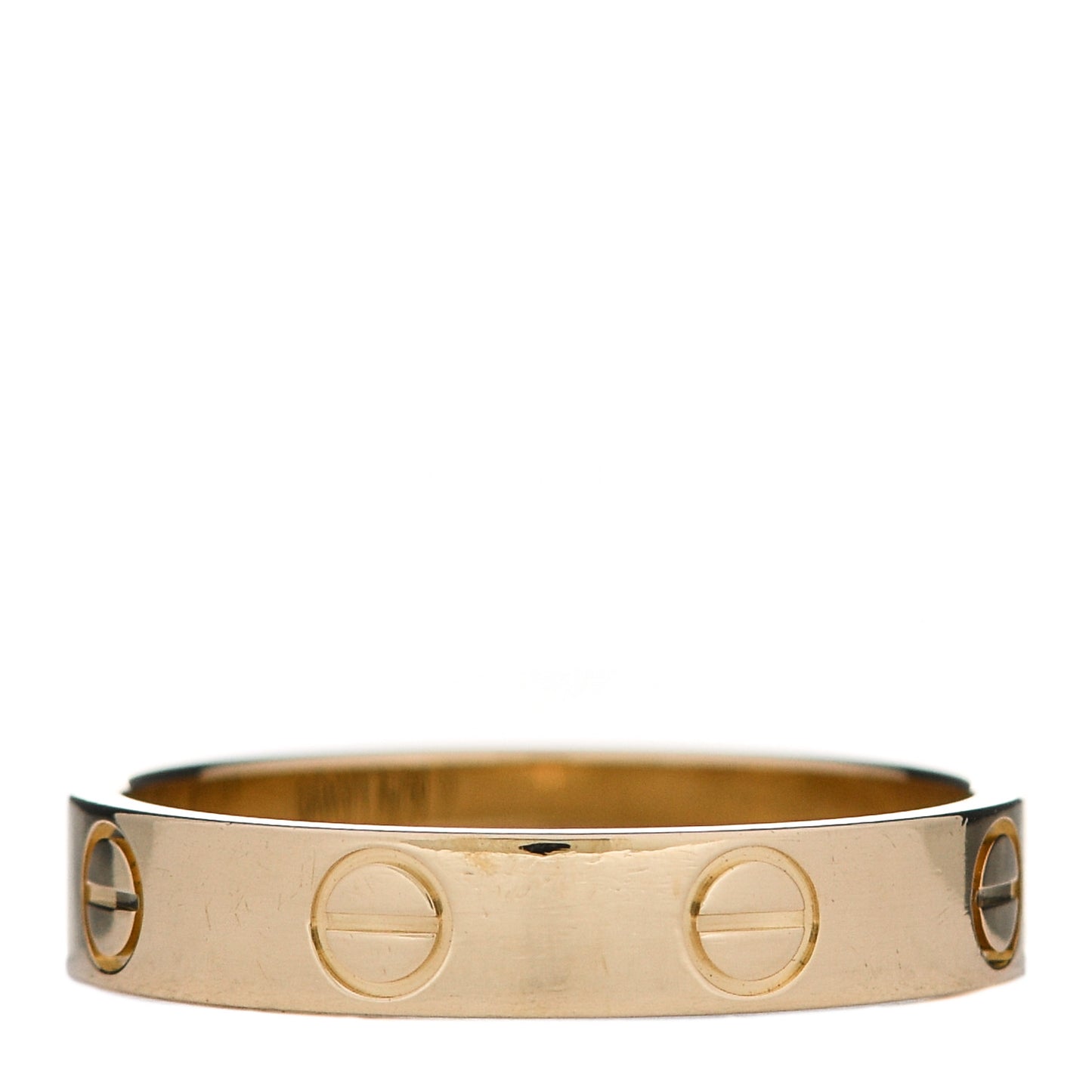 18K Yellow Gold 3.5mm LOVE Wedding Band Ring 52 6