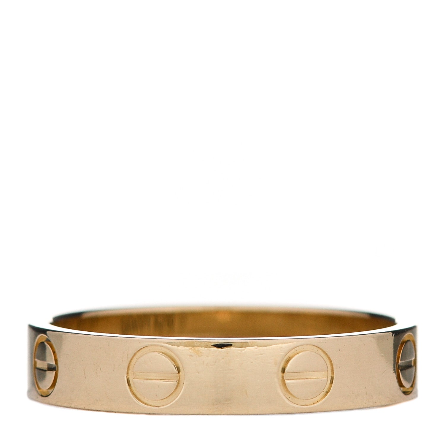 Cartier 18K Yellow Gold 3.5mm LOVE Wedding Band Ring 52 6 3 of 5