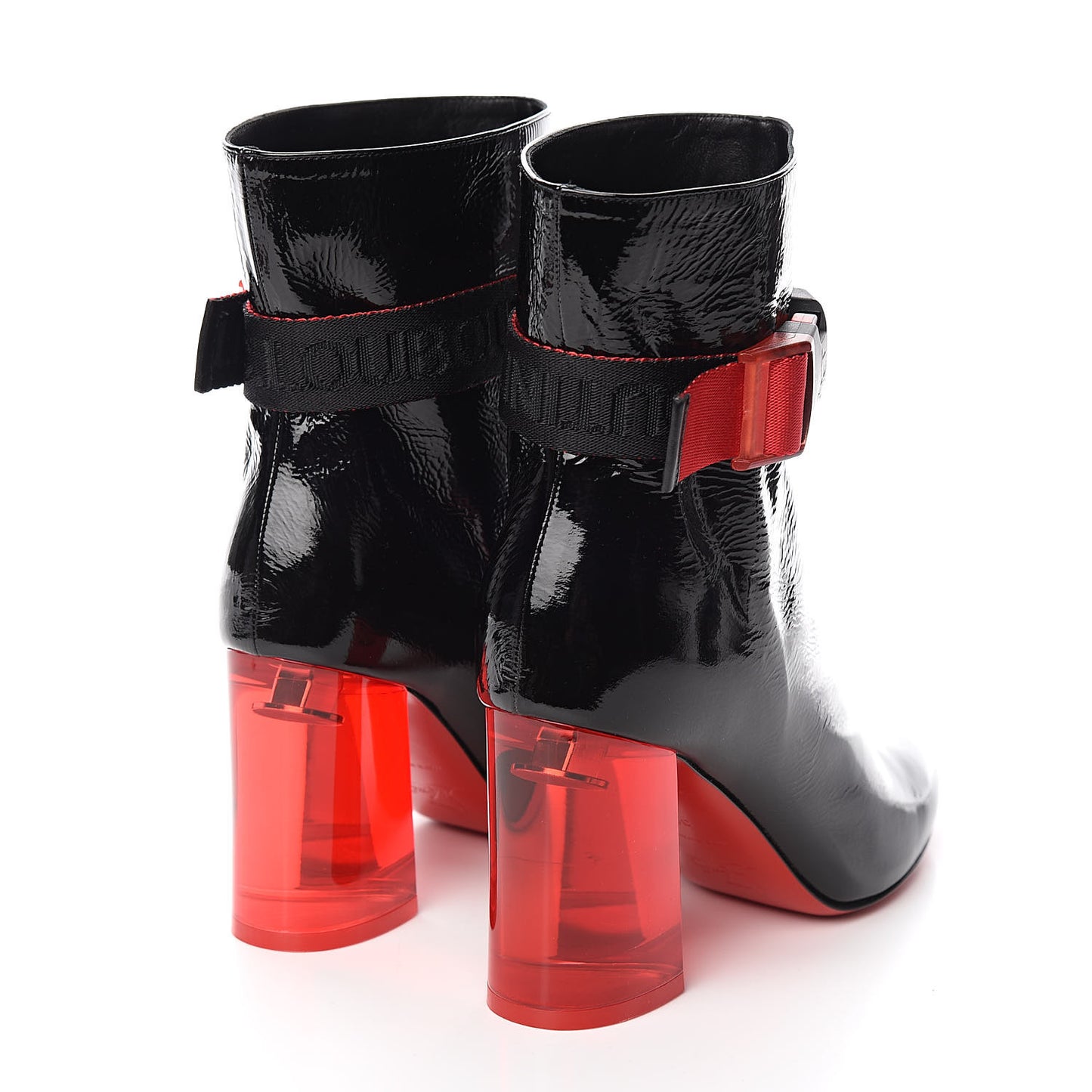 Patent Vouge Plexi Telesiege 85 Ankle Boots 36 Black