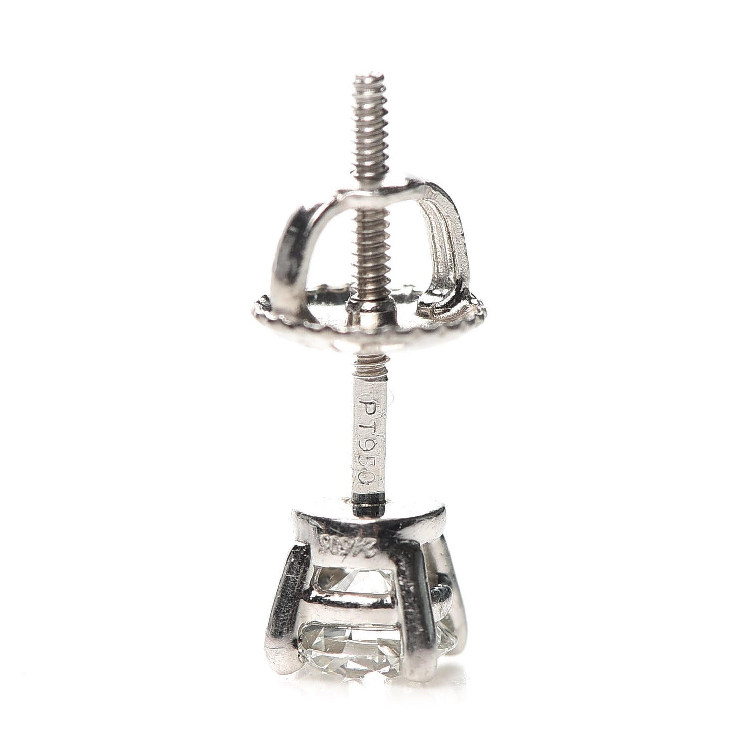 Platinum Diamond .60ctw Solitaire Earrings