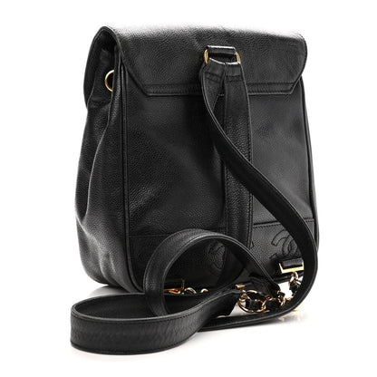 Chanel Caviar CC Backpack Black 3 of 10