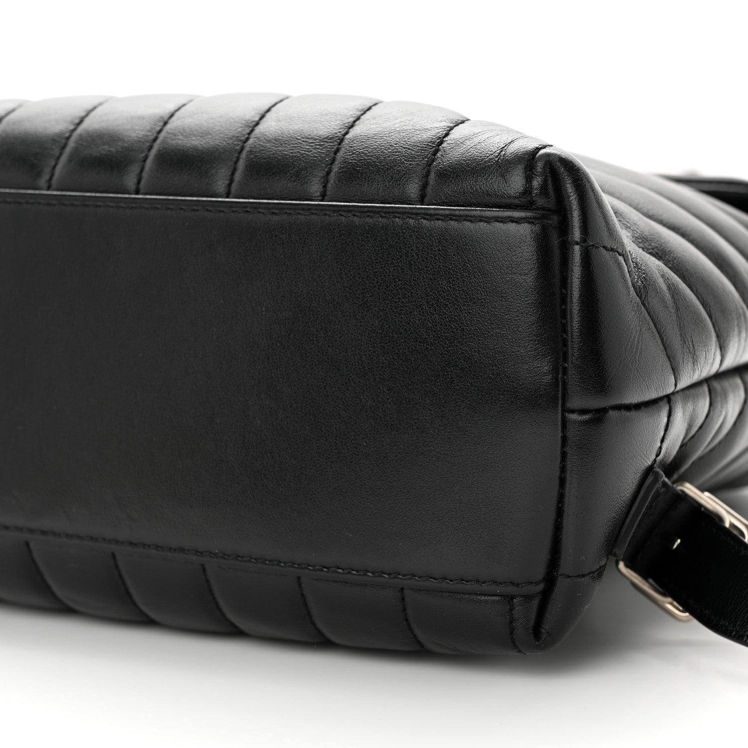 Saint Laurent SAINT LAURENT Calfskin Y Quilted Monogram Small Loulou Backpack Black 10 of 13