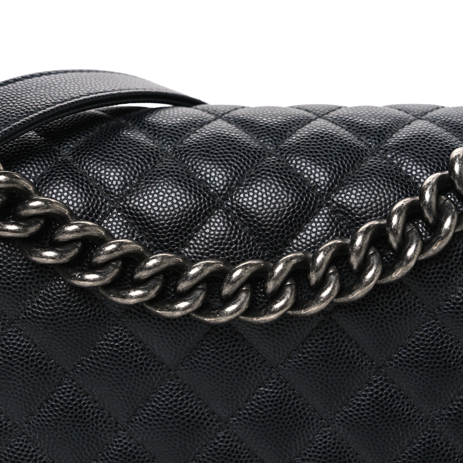 Chanel Caviar Quilted Medium Boy Flap Black 8 of 10