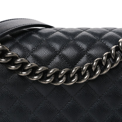Chanel Caviar Quilted Medium Boy Flap Black 8 of 10