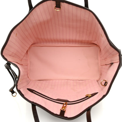 Louis Vuitton Damier Ebene Neo Neverfull MM Rose Ballerine 5 of 13