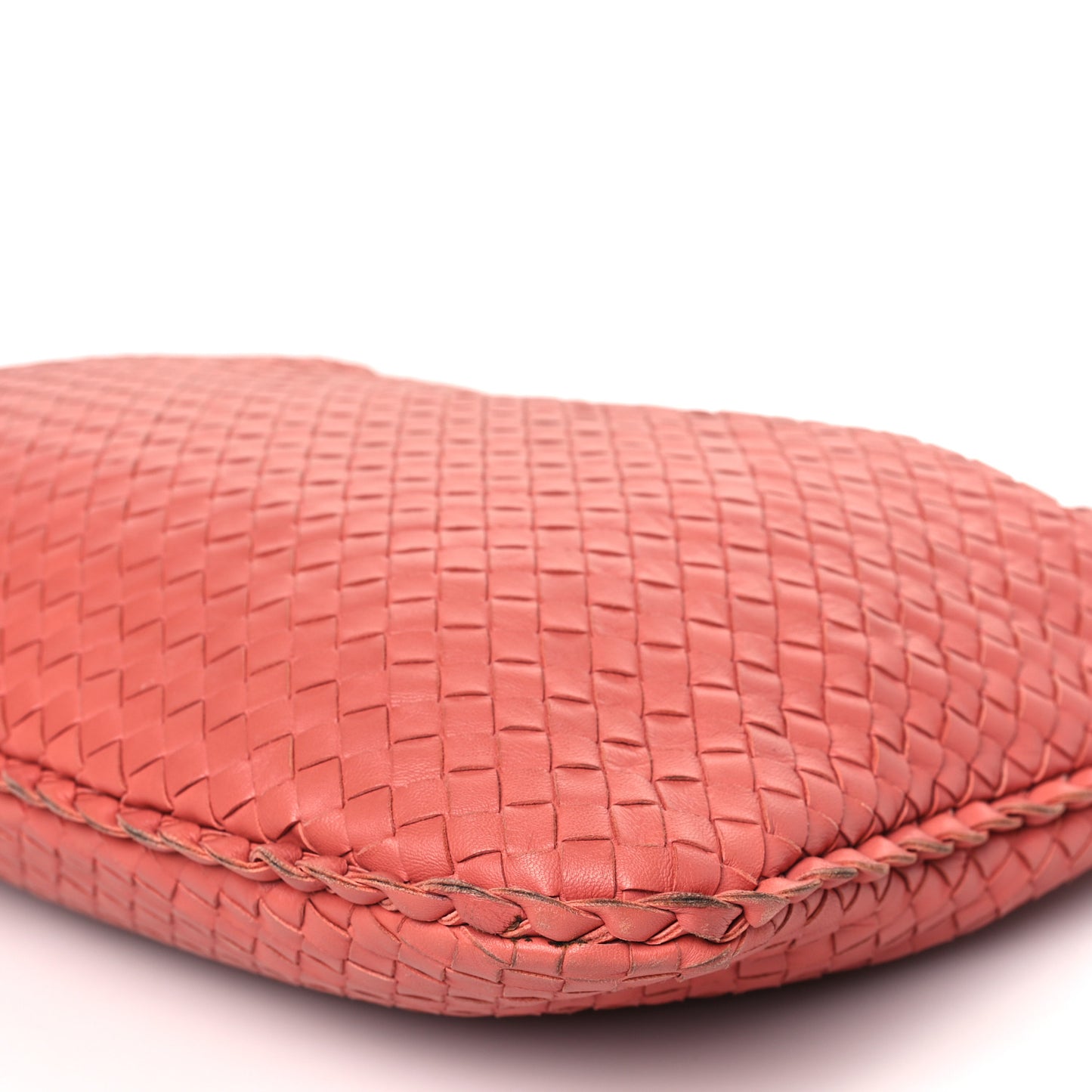Nappa Intrecciato Large Veneta Hobo Peach