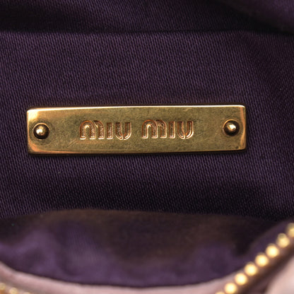 Miu Miu Vitello Shine Crossbody Clutch Mughetto 6 of 10
