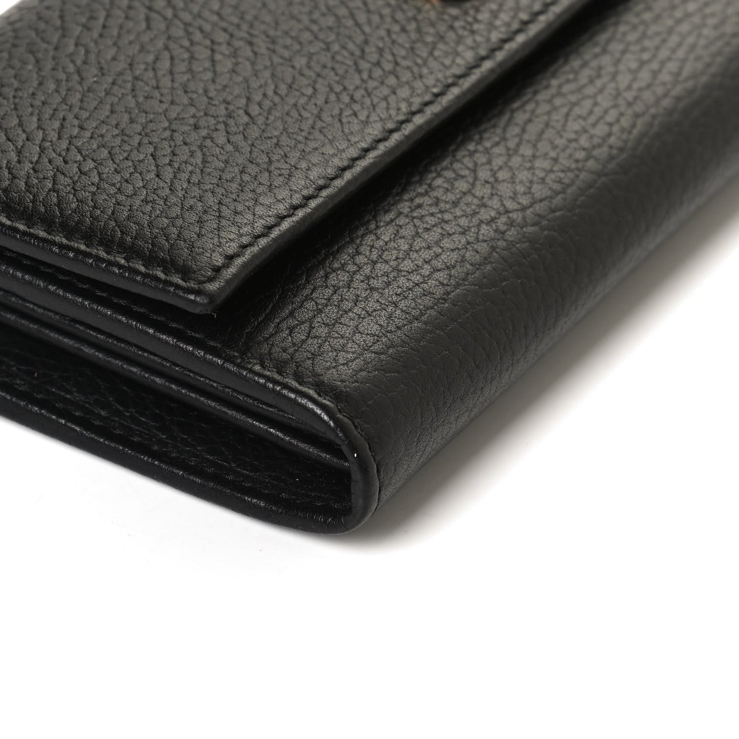 Dollar Calfskin GG Marmont Continental Wallet Black