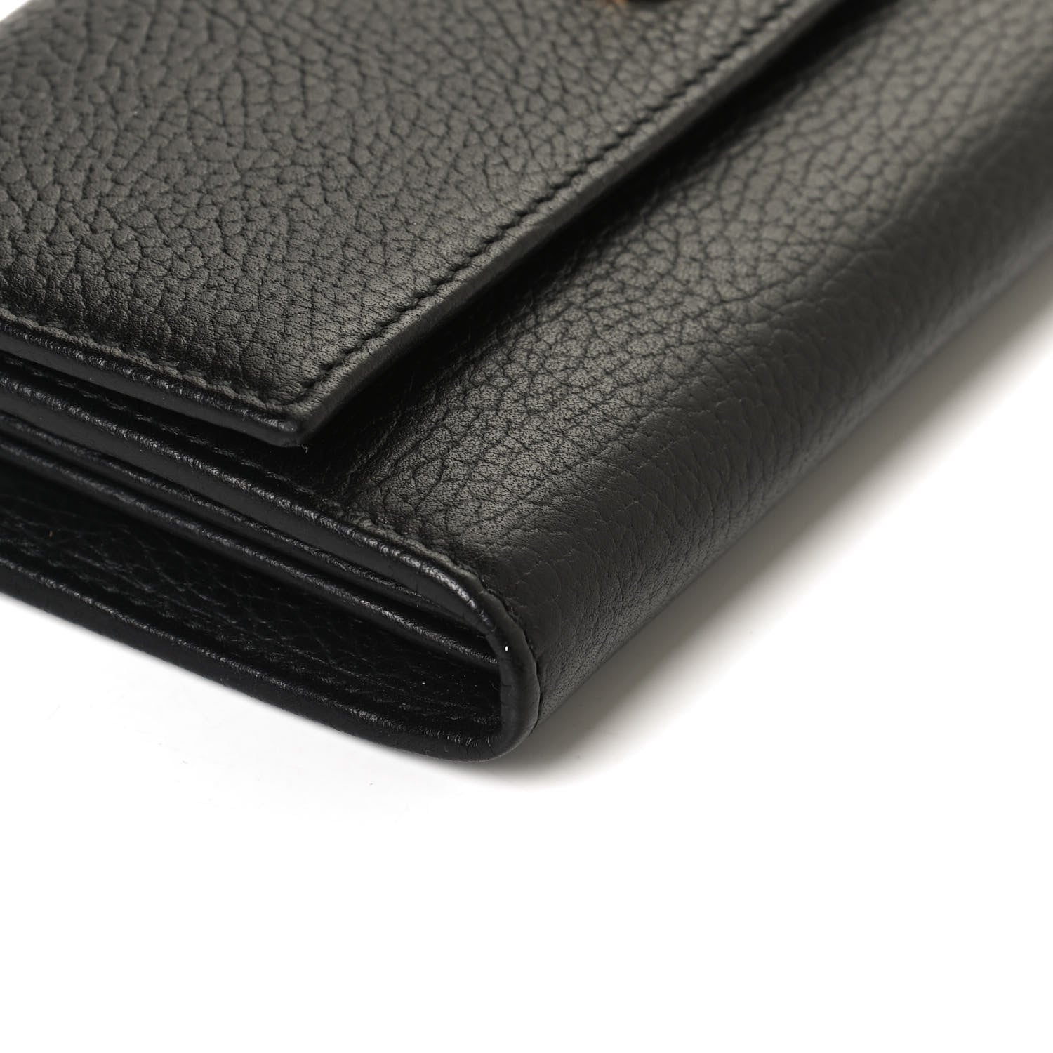 Gucci Dollar Calfskin GG Marmont Continental Wallet Black 9 of 11