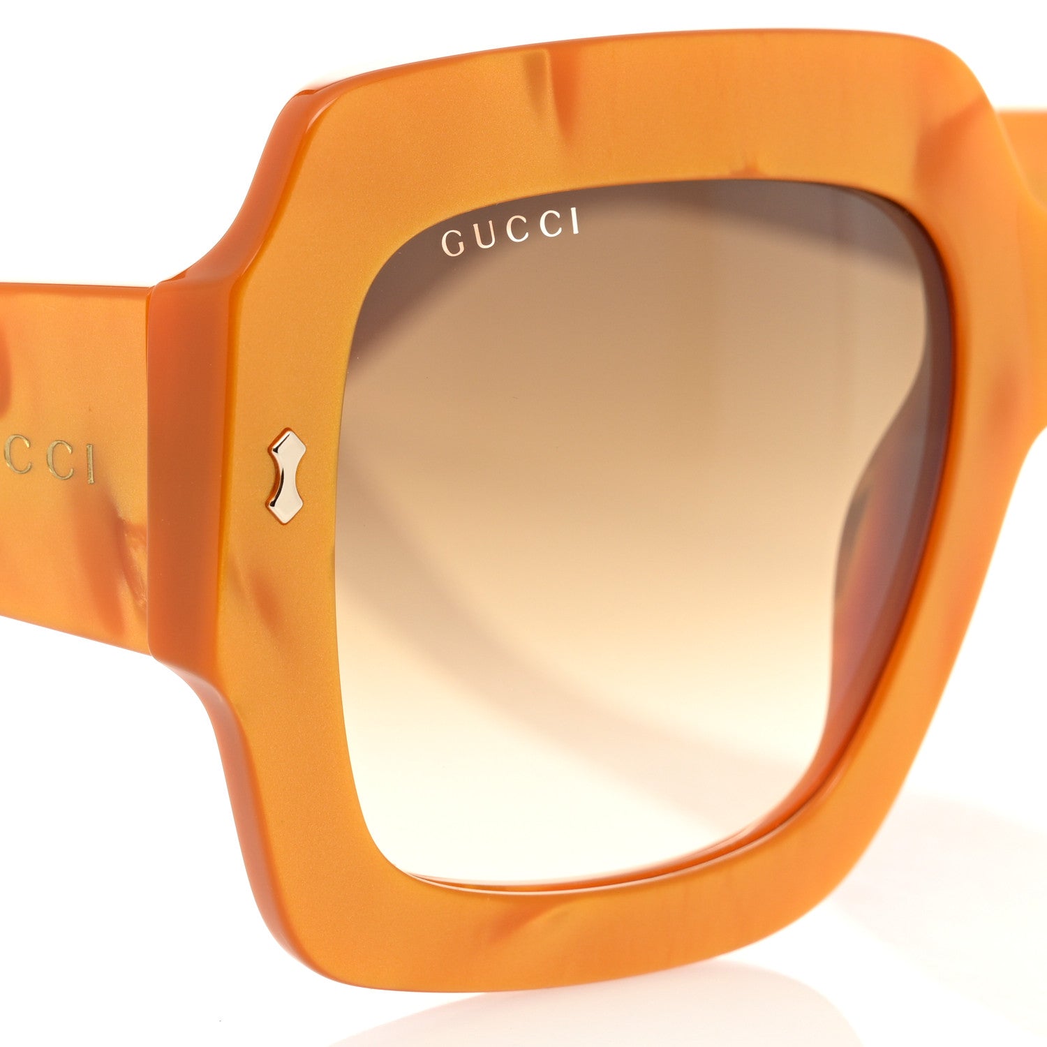 Gucci Acetate Square Sunglasses GG1111S Yellow 7 of 8