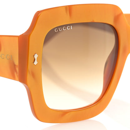 Gucci Acetate Square Sunglasses GG1111S Yellow 7 of 8