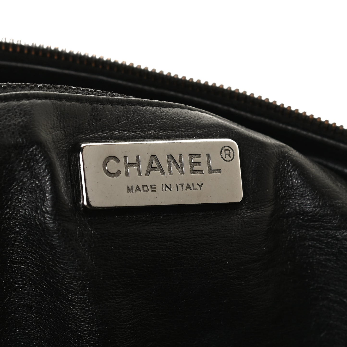 Goatskin Luxe Ligne Bowler Black