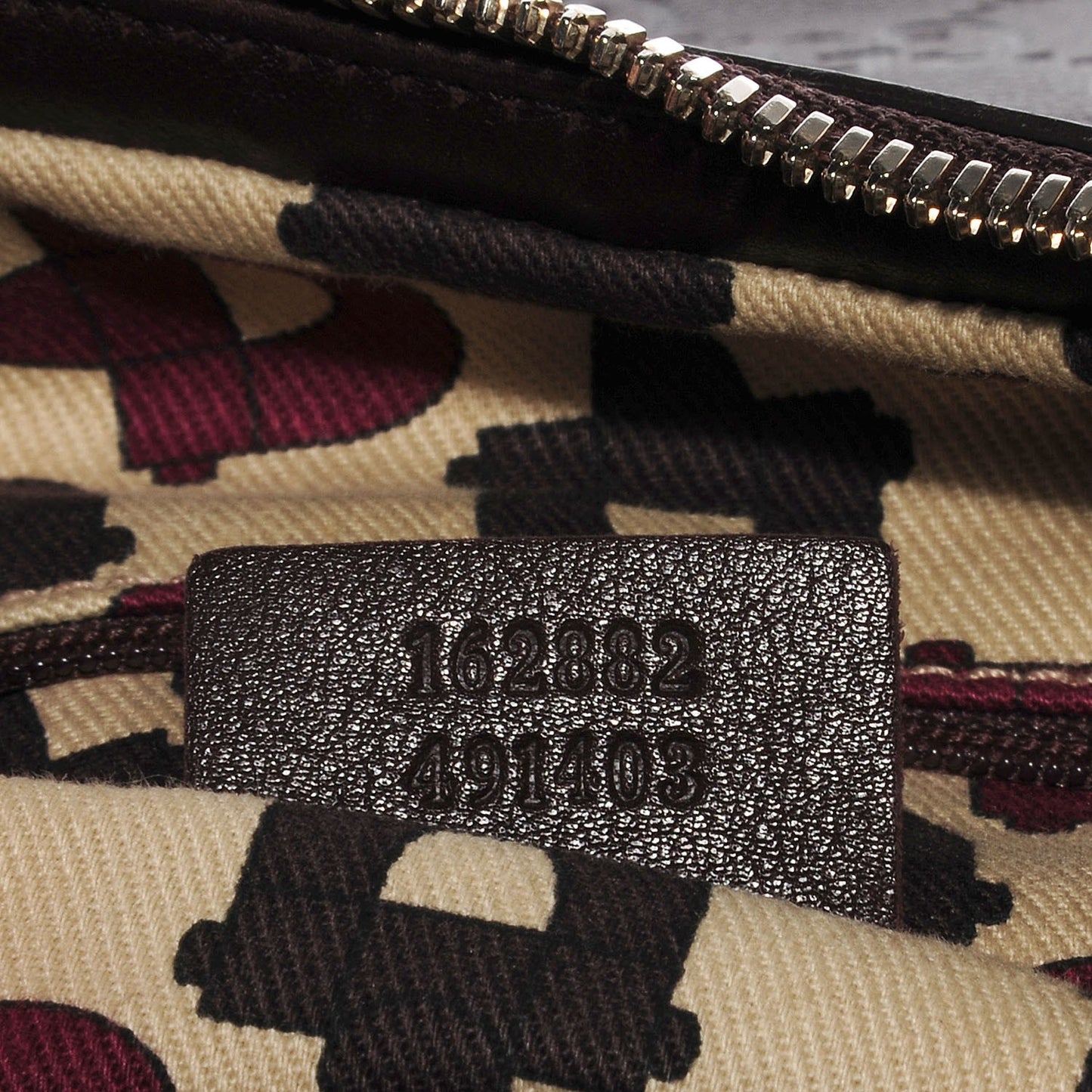 Guccissima Large Princy Hobo Dark Brown