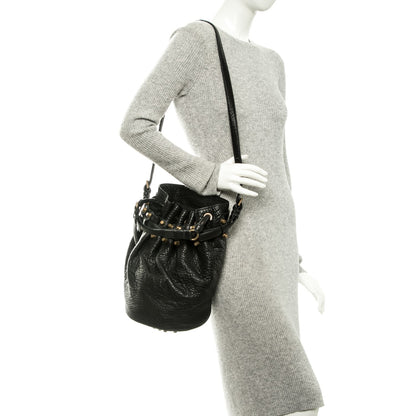 Alexander Wang Pebbled Lambskin Diego Bucket Black 2 of 8