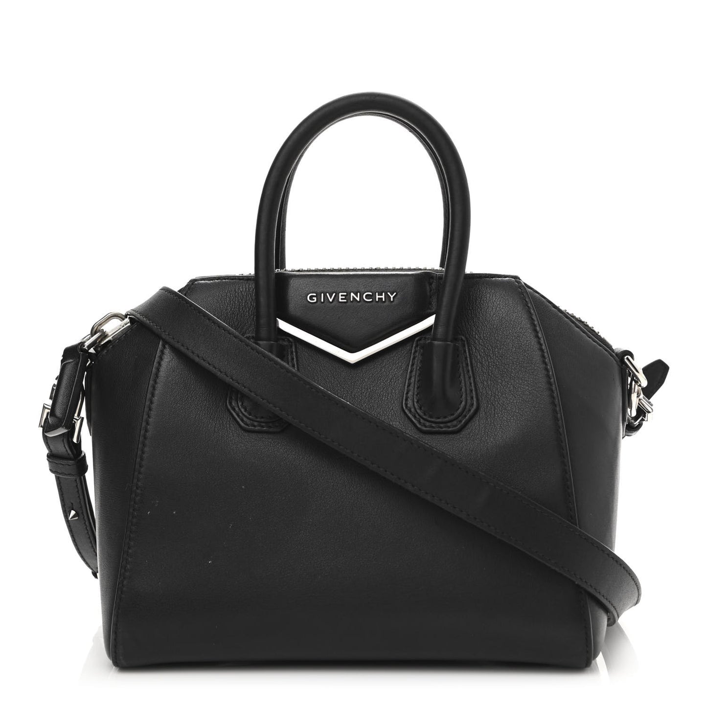 Calfskin Mini Metal Antigona Black