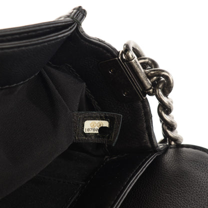Chanel Calfskin Medium Boy Reverso Flap Black 7 of 9