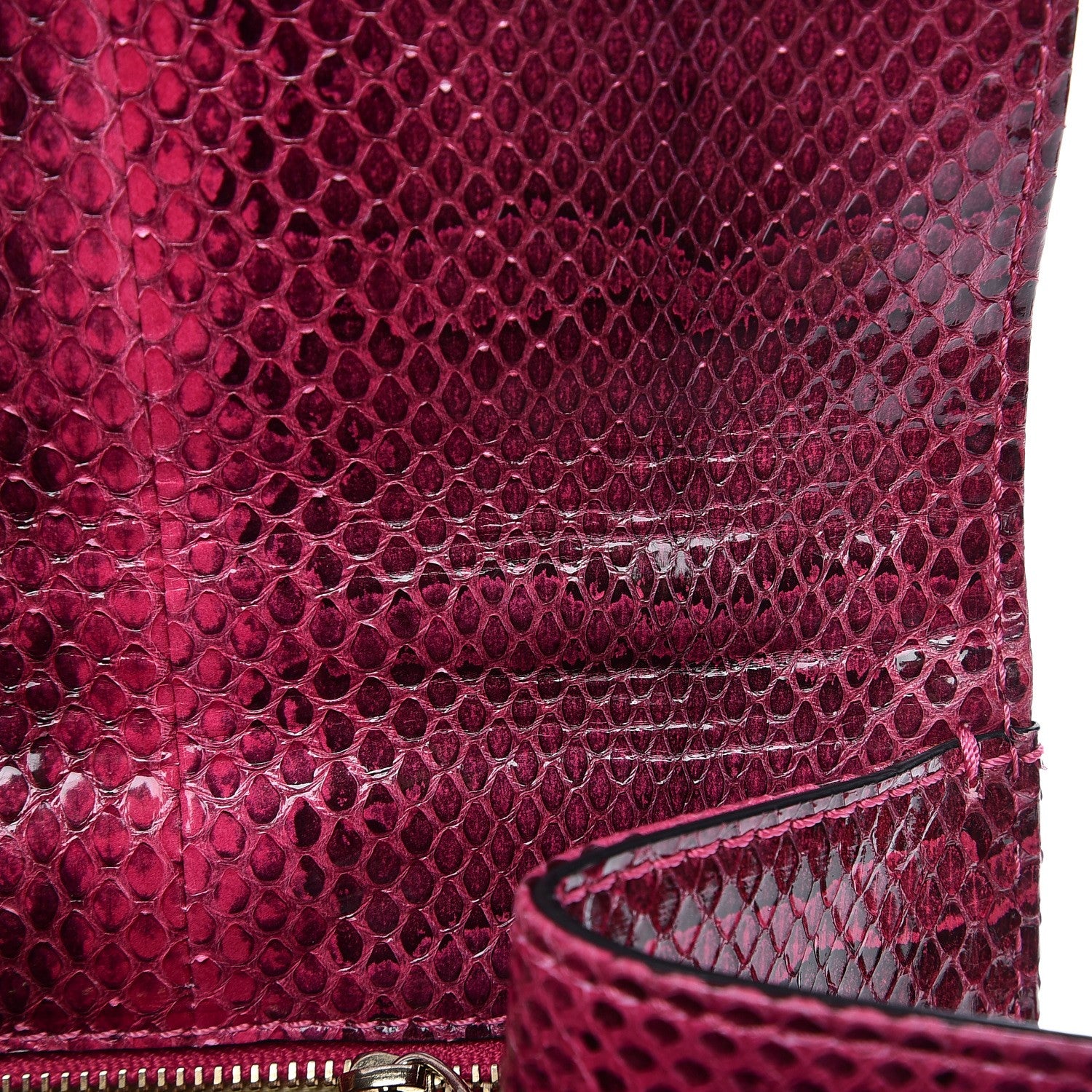 Valentino Garavani Python Large Glam Lock Rockstud Flap Pop Fuxia 8 of 13