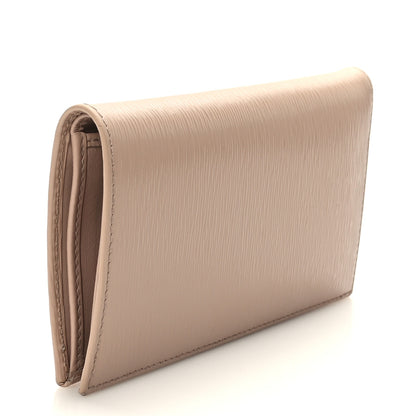 Prada Vitello Move Bi-Fold Card Holder Wallet Cipria 3 of 6