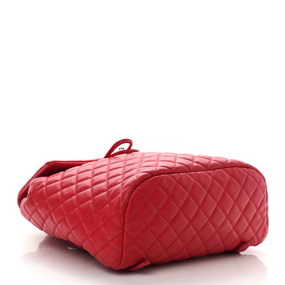 Chanel Lambskin Quilted Large Urban Spirit Backpack Red 4 of 11