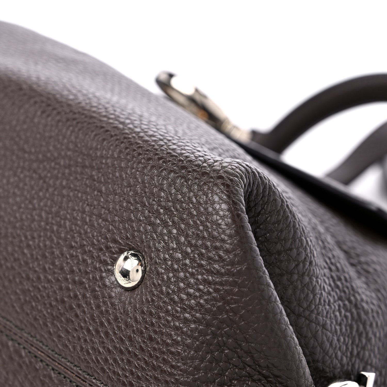 Salvatore Ferragamo Grained Calfskin Sofia Satchel Brown 8 of 10