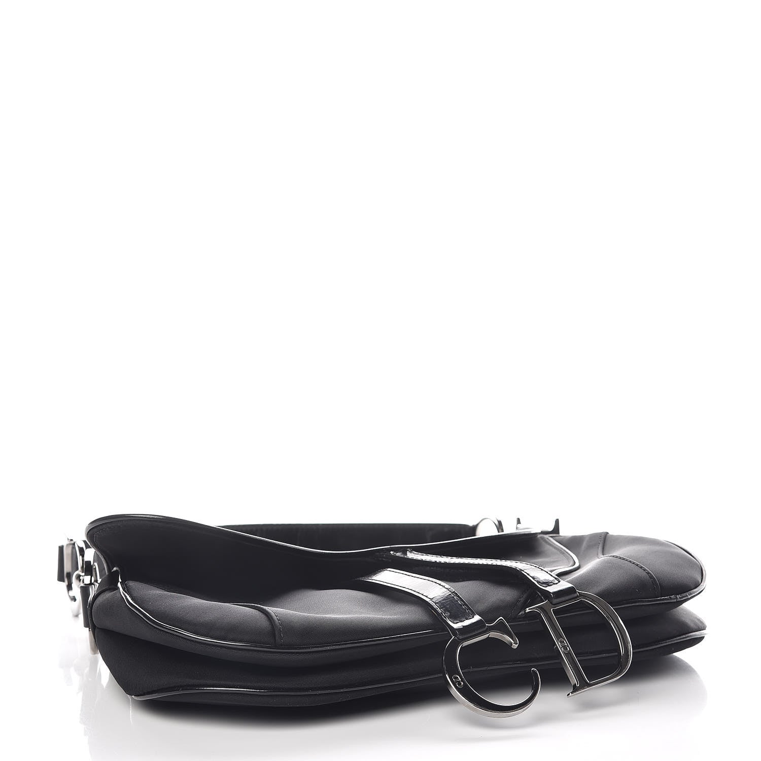 Christian Dior Nylon Double Saddle Bag Black 4 of 13