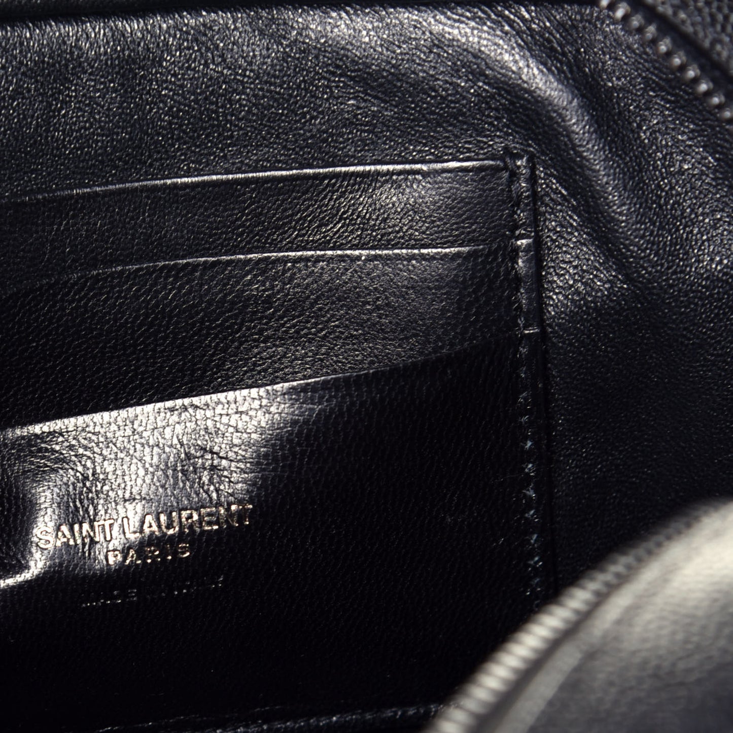 Grain De Poudre Matelasse Monogram Mini Lou Camera Bag Black
