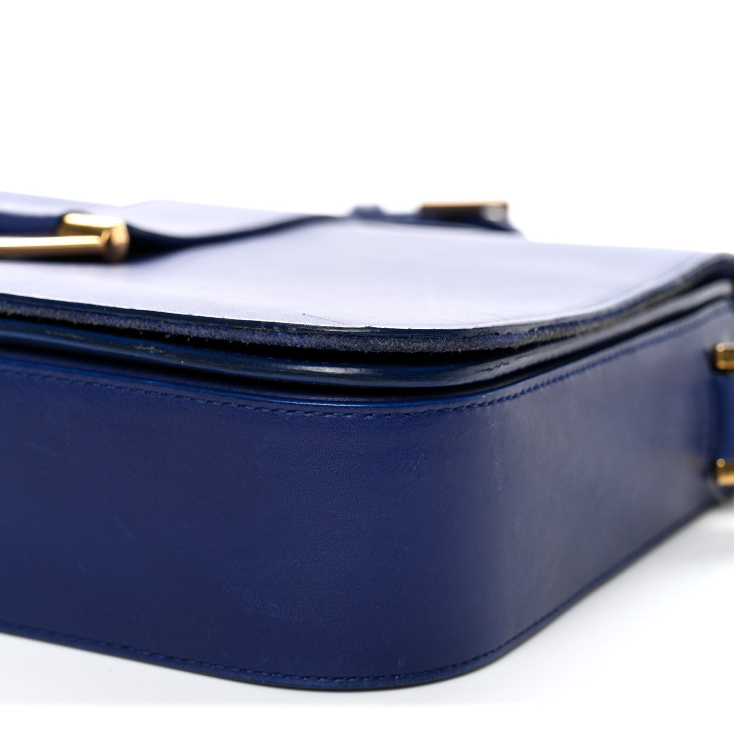 Saint Laurent Calfskin Classic Y Satchel Royal Blue 10 of 17