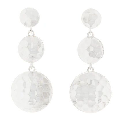 John Hardy Sterling Silver Palu Triple Circle Drop Earrings 1 of 4